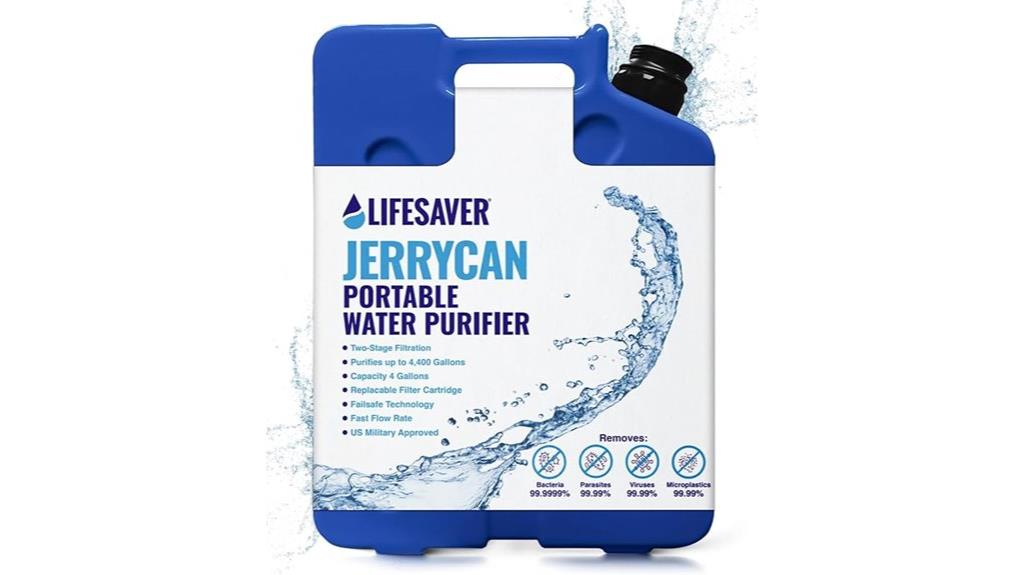 portable water purification device