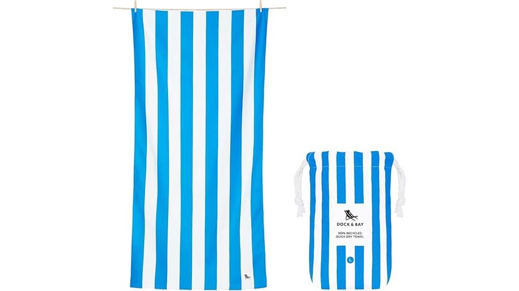 recycled quick dry beach towel