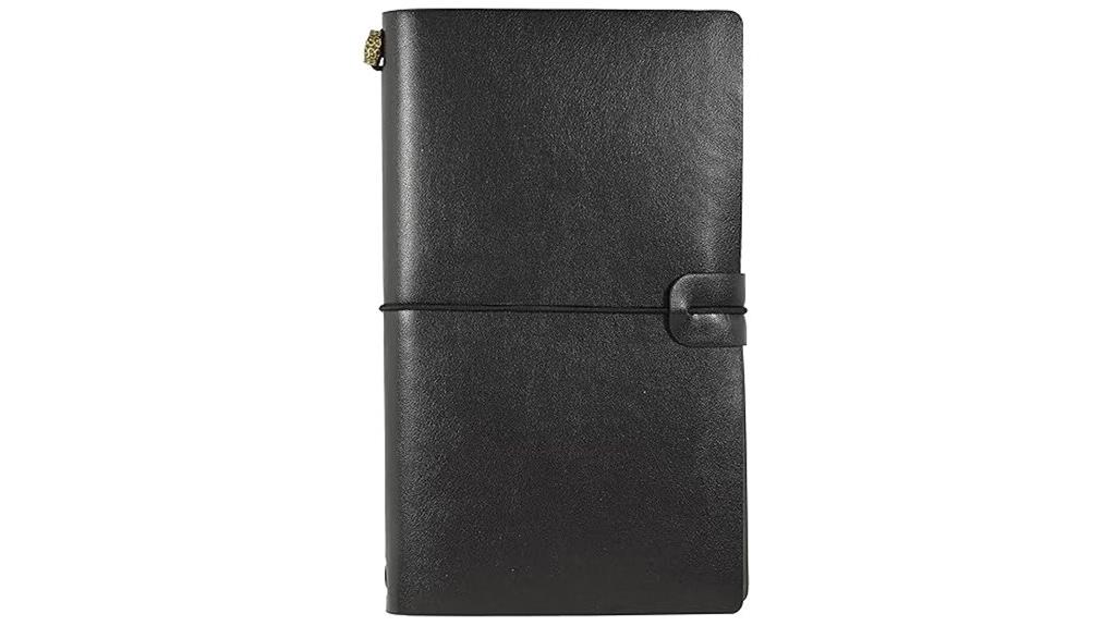 refillable black travel notebook