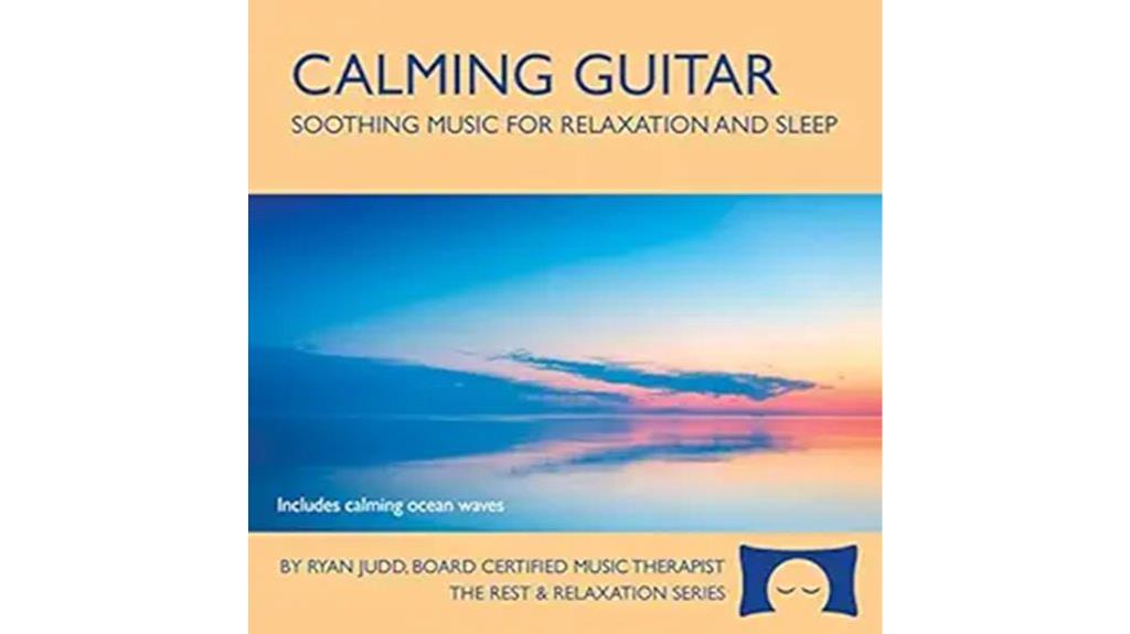 relaxing ocean waves guitar