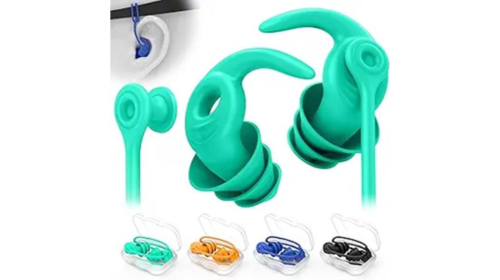 reusable waterproof silicone earplugs