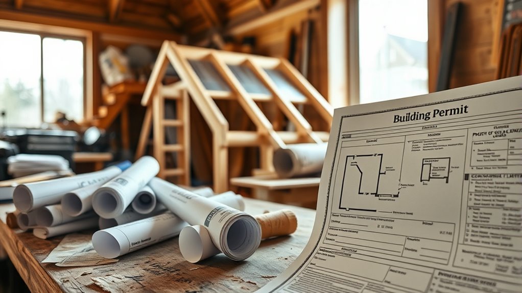 secure permits before building