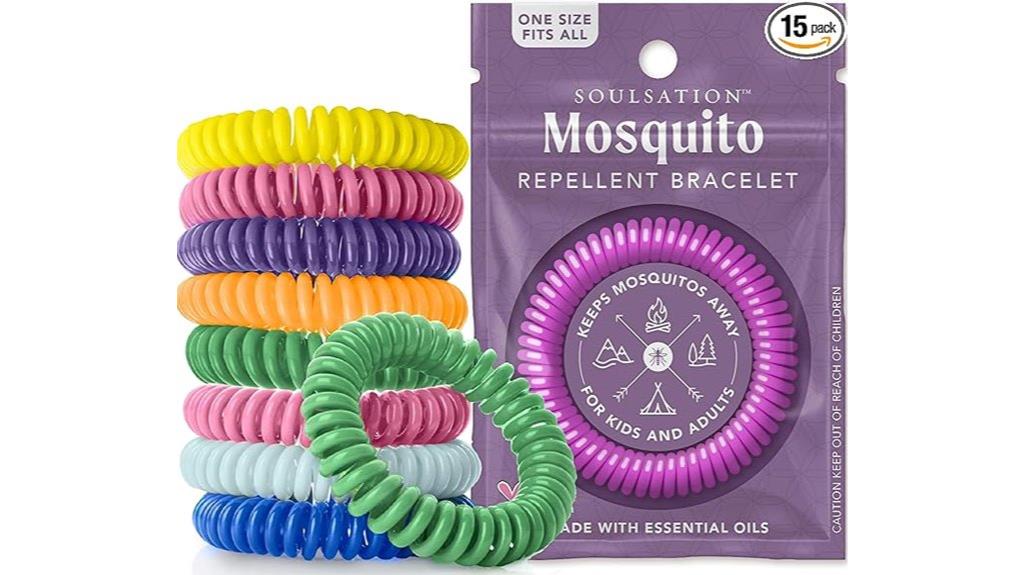 set of fifteen mosquito bracelets