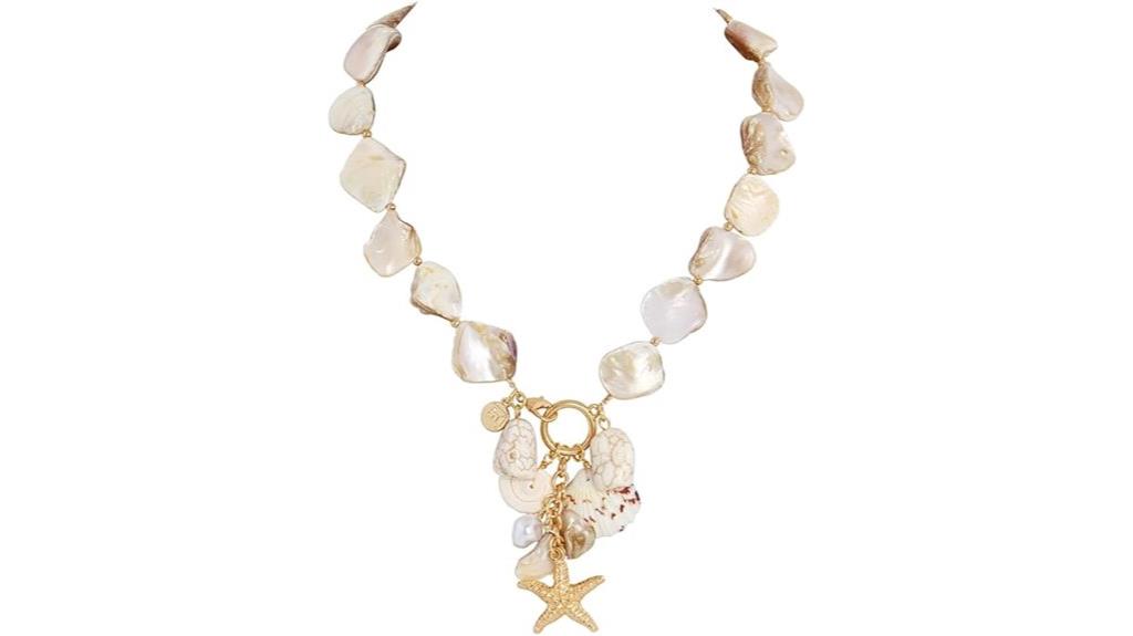 shell choker with starfish