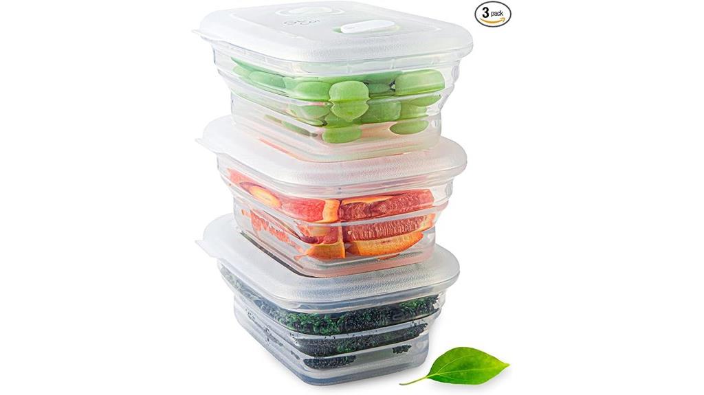 silicone collapsible storage set