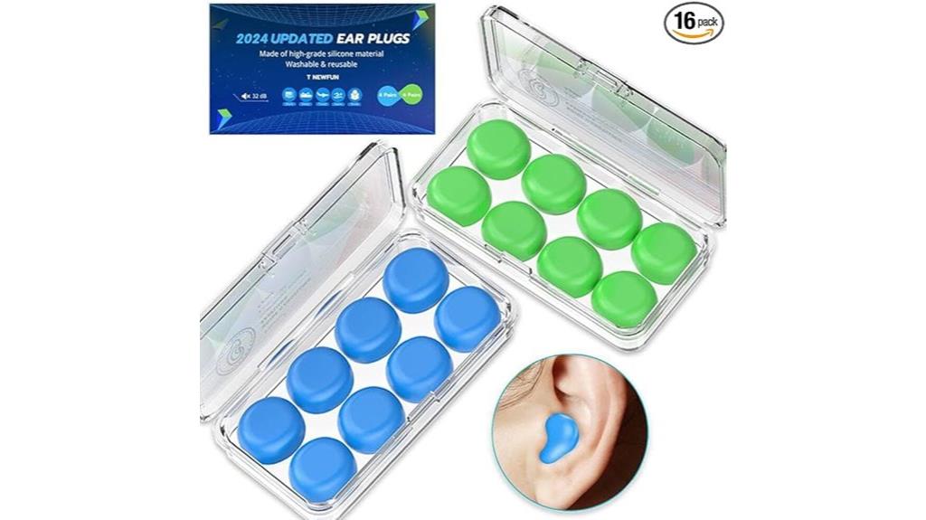 silicone sleep swim earplugs