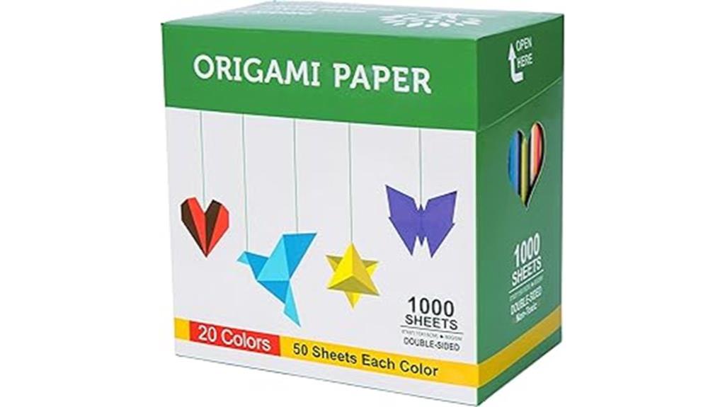 six inch double sided origami