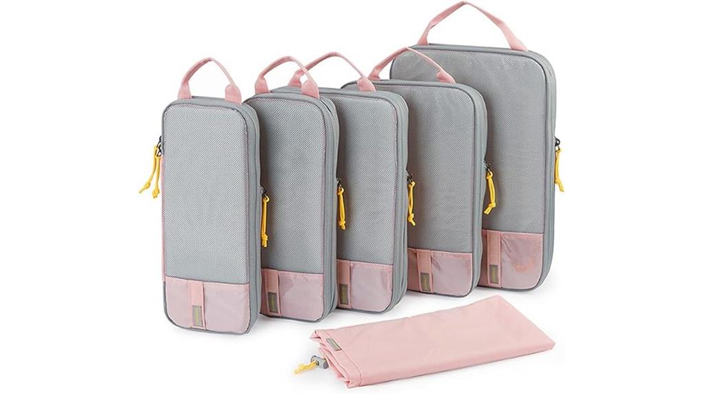 six piece packing cube set