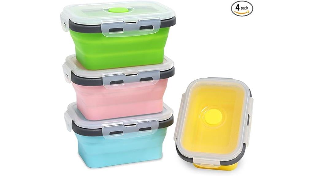 small silicone food containers