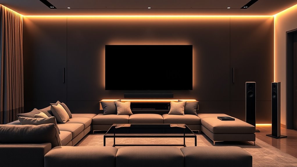 smart lighting enhances home theater