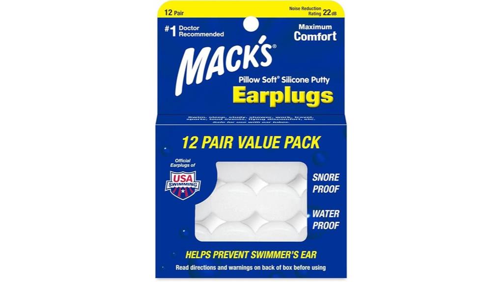 soft silicone earplugs pack