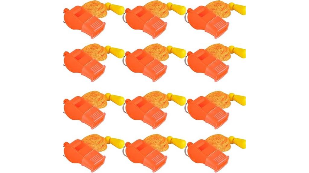 sports whistles with lanyards