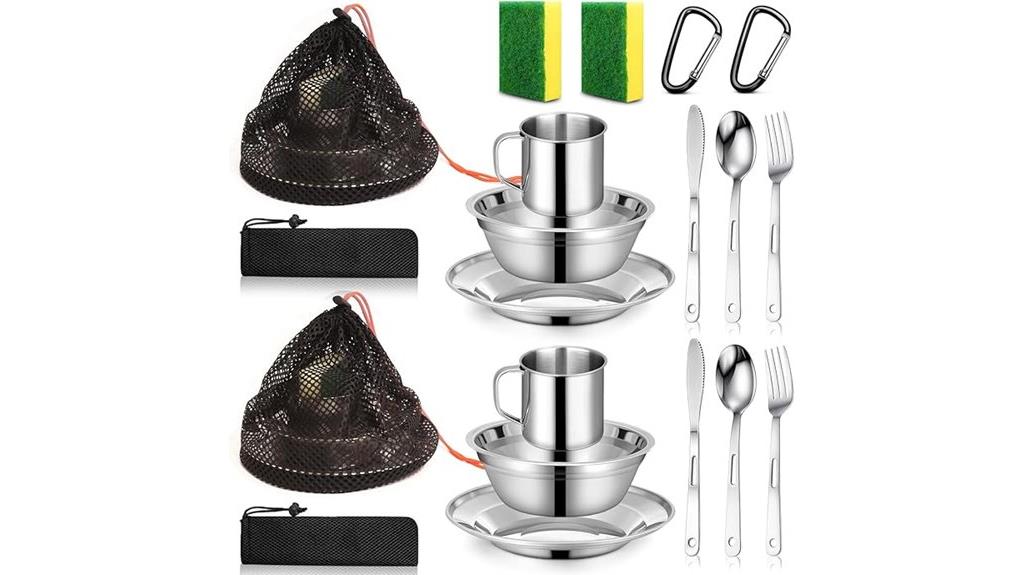stainless steel scout mess kit