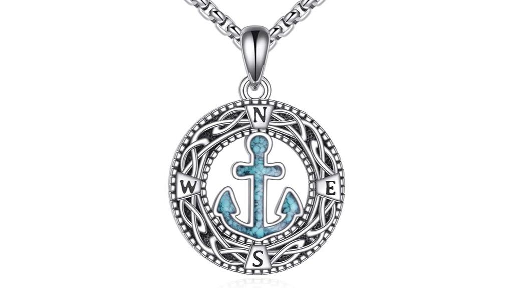 sterling silver lighthouse necklace