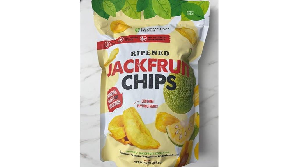 sweet ripe jackfruit chips