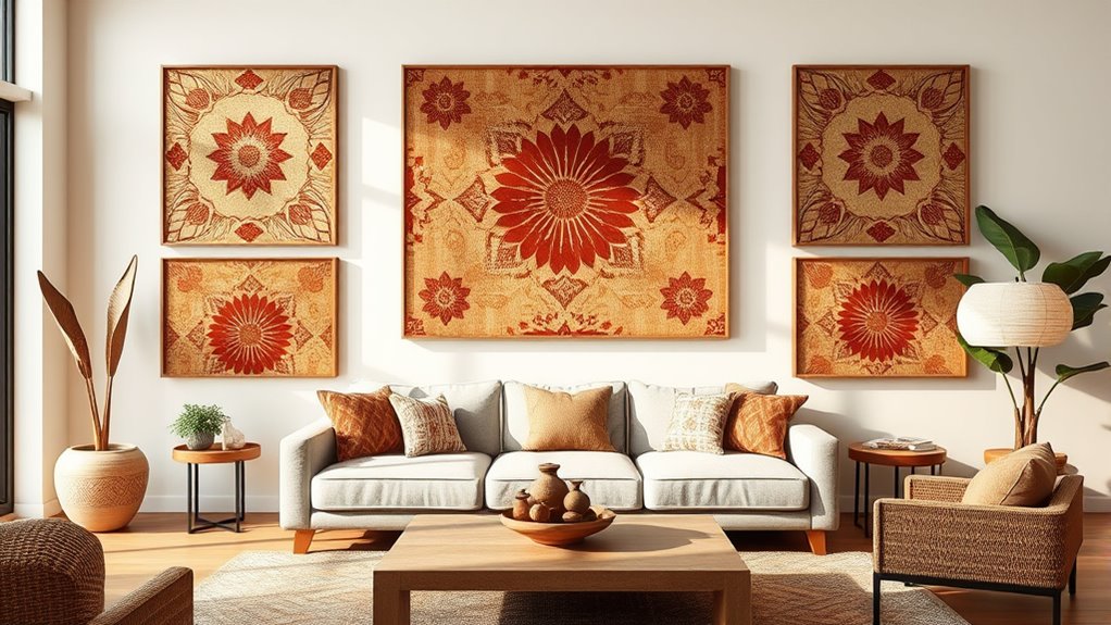 tapa cloth wall art