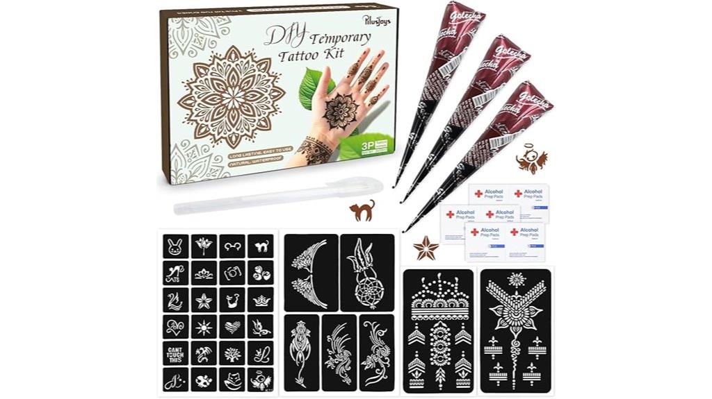 temporary tattoo stencil kit