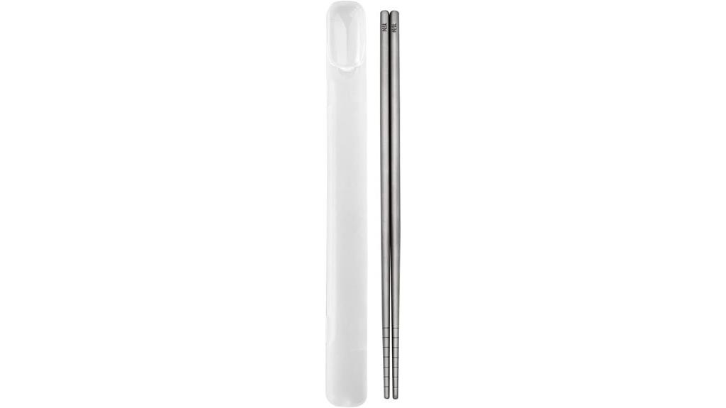 titanium chopsticks with case