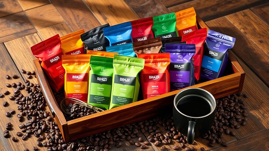 top brazilian coffee sample sets