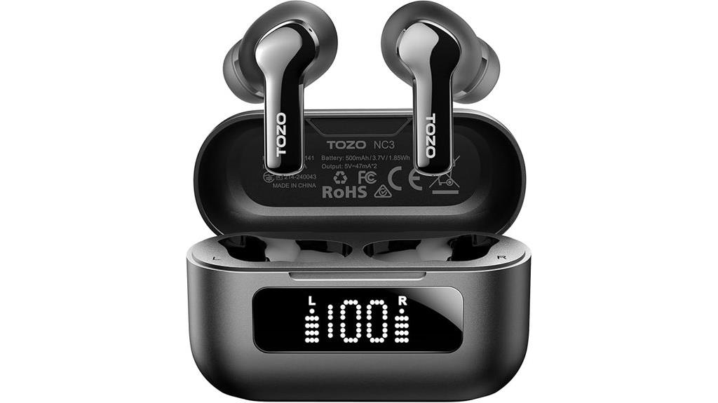 tozo noise cancelling earbuds