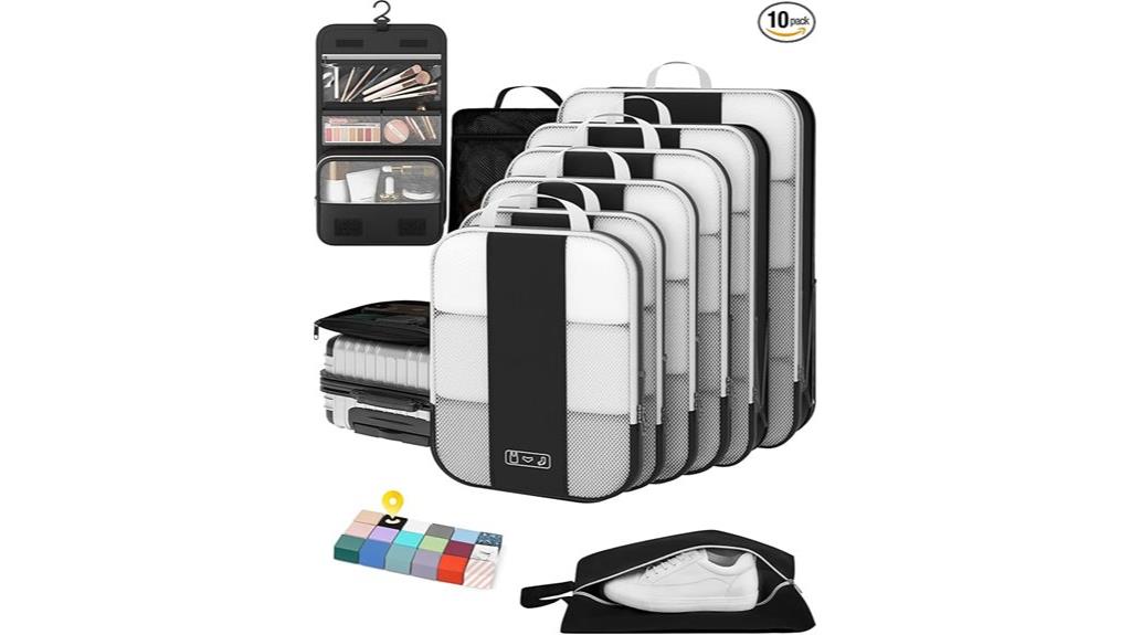 travel packing cube set