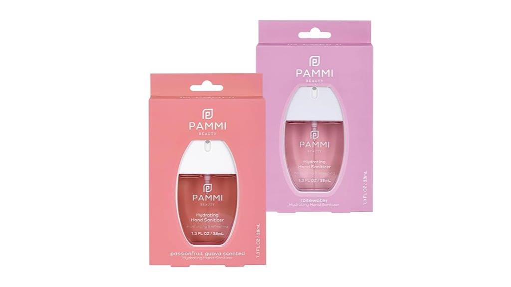 travel sized pammi sanitizer sprays