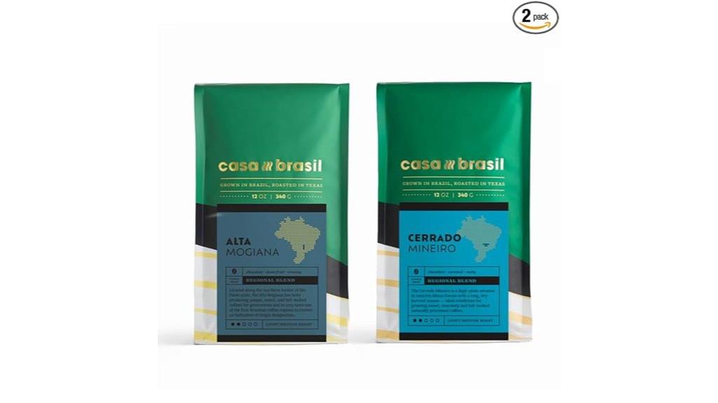 two coffee bean samplers