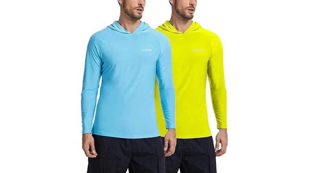 two men s sun protection shirts