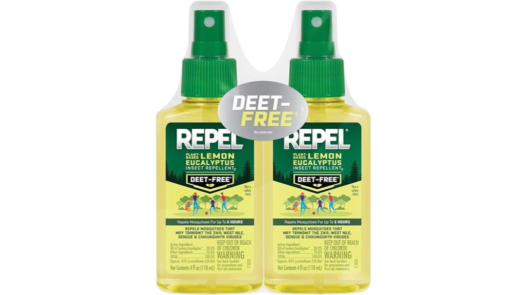 two pack plant based insect repellent