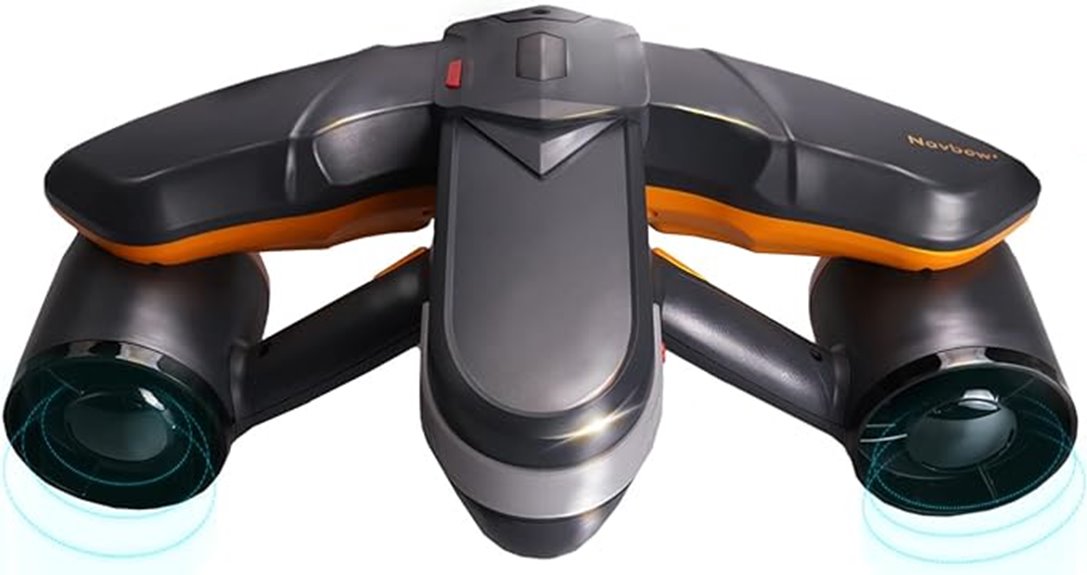 underwater scooter with accessories