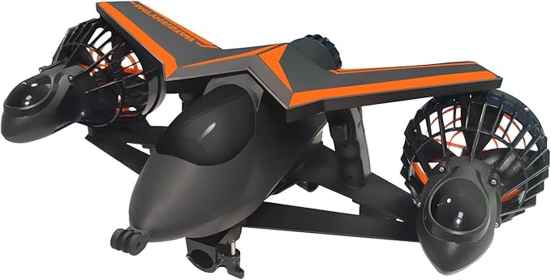 underwater scooter with mounts