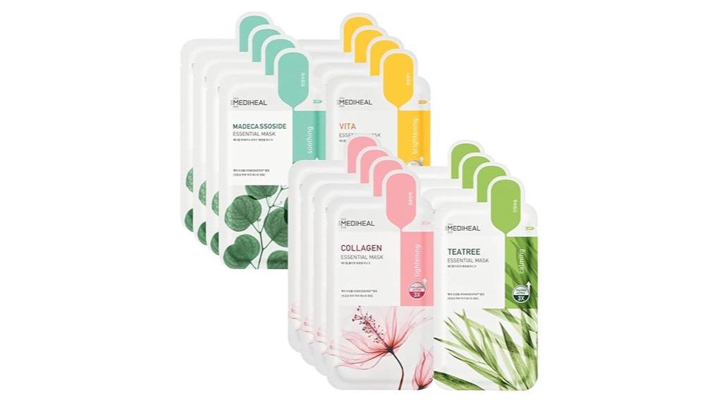 variety pack of facial masks