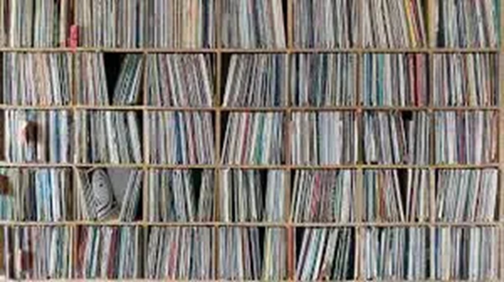 vintage vinyl record collection
