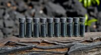 volcanic black sand souvenir vials