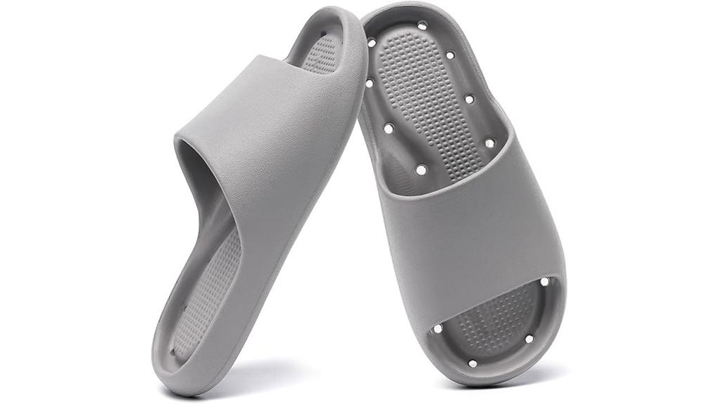 water drainage shower shoes