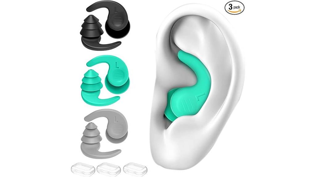 waterproof silicone reusable earplugs
