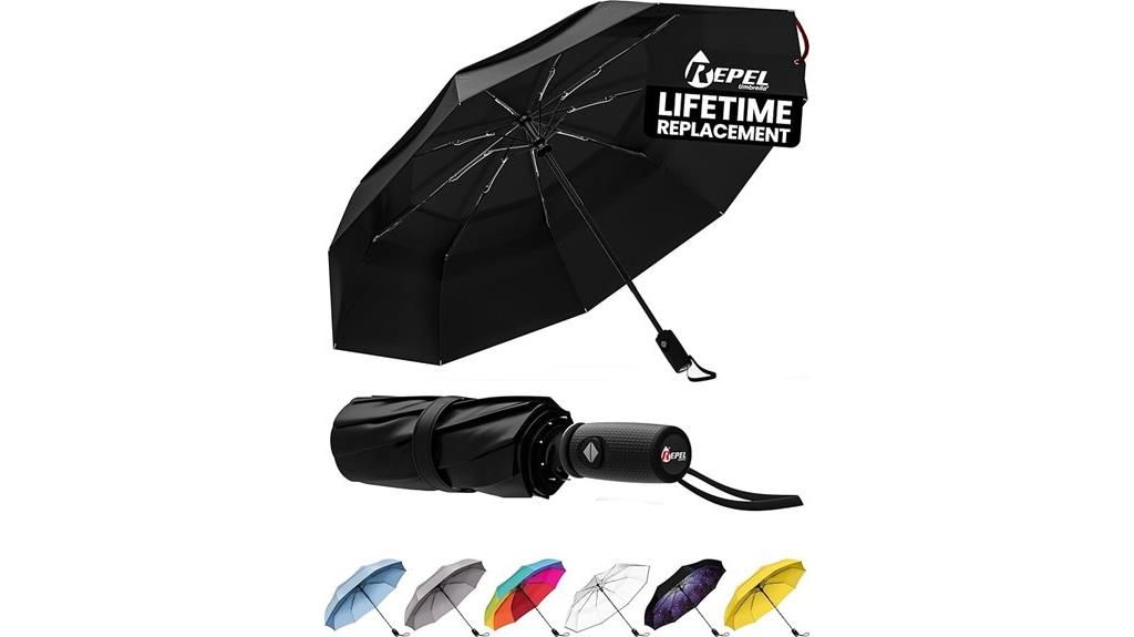 windproof waterproof travel umbrella