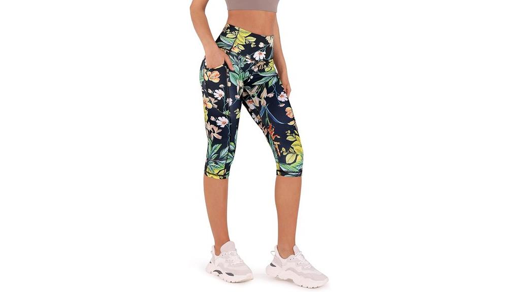 women s high waisted yoga capris