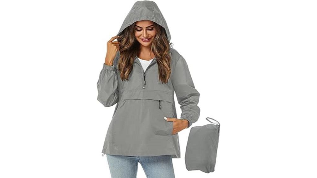 women s hooded rain jacket