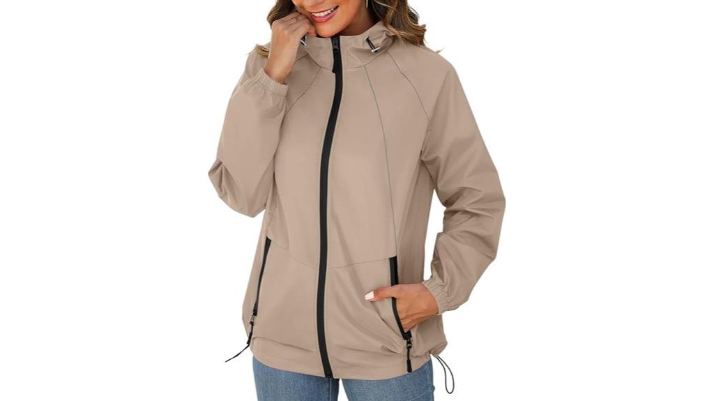 women s waterproof windbreaker jacket