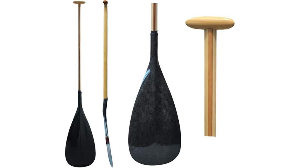 wooden carbon hybrid paddle