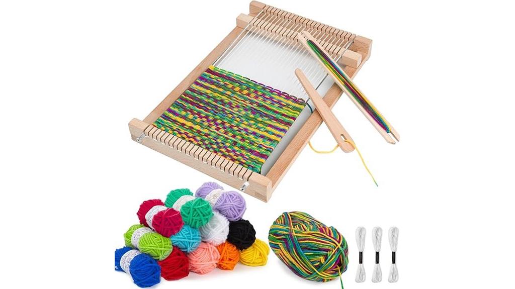 wooden kids weaving kit