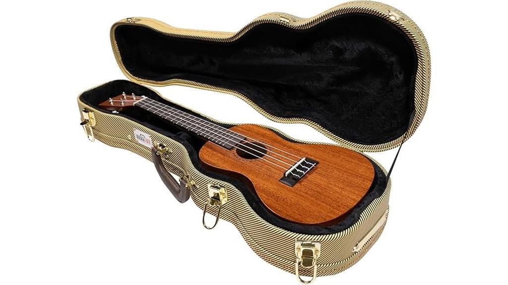 wooden ukulele case lock