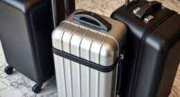 luxury durable travel luggage