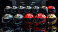 luxury motorcycle helmet selection