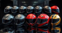 luxury motorcycle helmet selection