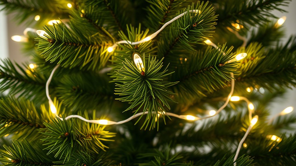 realistic pre lit christmas trees