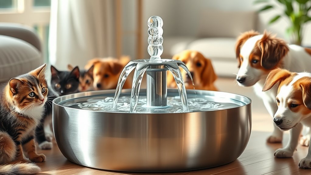 top automatic pet water fountains