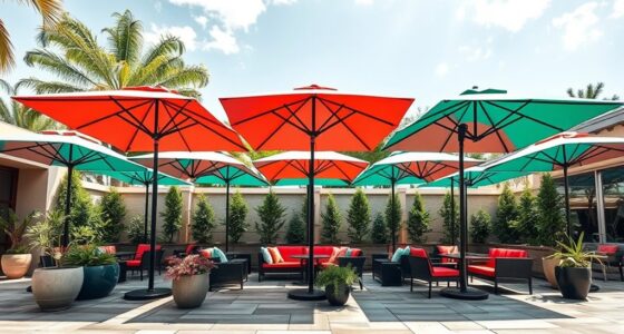 top durable stylish patio umbrellas
