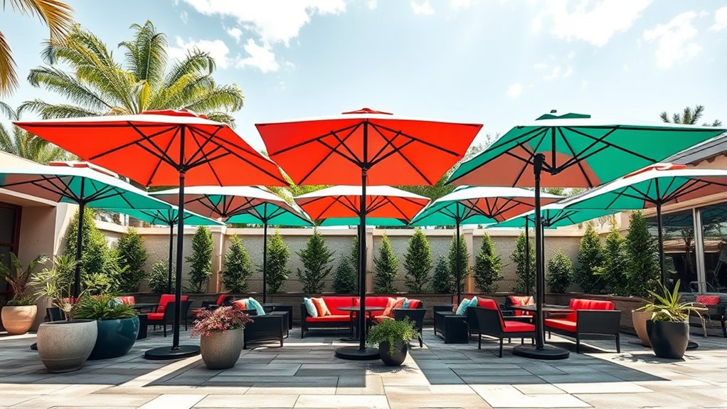 top durable stylish patio umbrellas